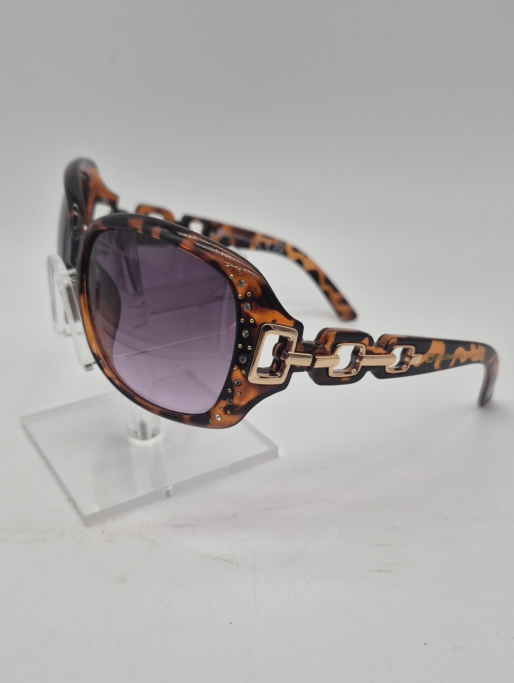 South Pole Tortoiseshell Sunglasses with Purple Gradient Lenses